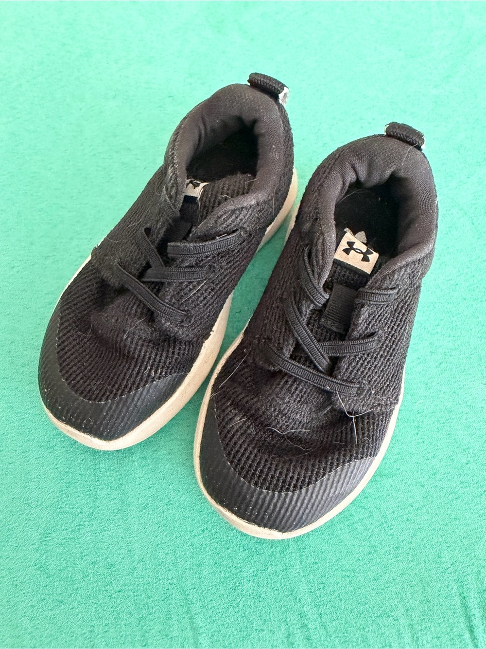 Under Armour Kids Black and White Sneakers